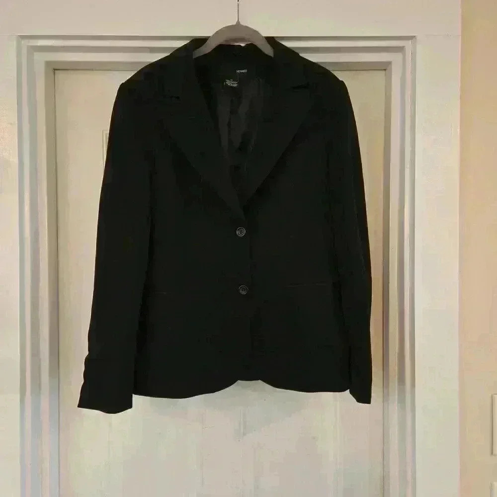 Hennes Fitted Black Blazer Sz10